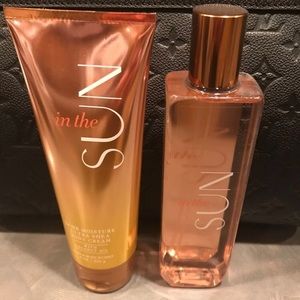 Bath and body works in the sun mist and lotion NEW